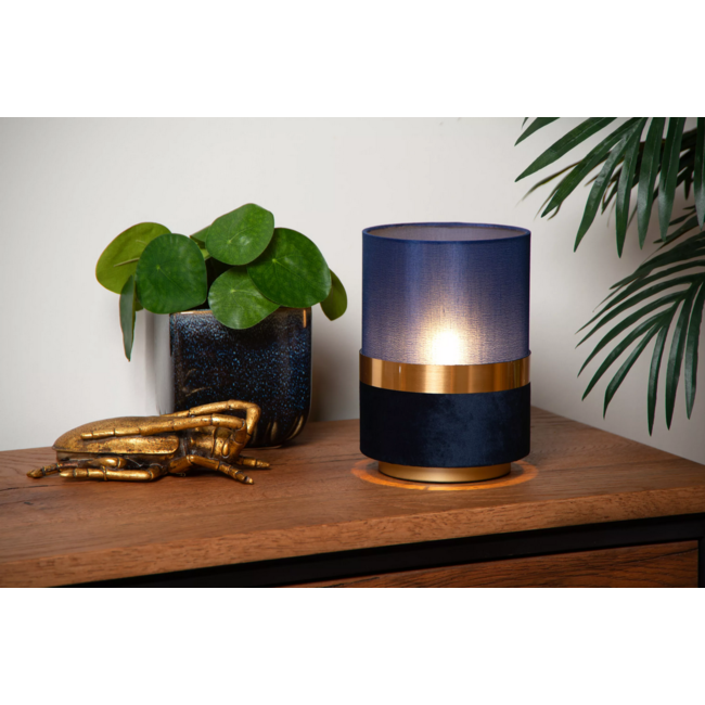 EXTRAVAGANZA TUSSE - Tafellamp - Ø 15 cm - 1xE14 - Blauw - 10508/01/35