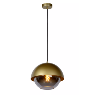 Lucide COOPER - Hanging lamp - Ø 30 cm - 1xE27 - Matt Gold / Brass - 10410/20/02