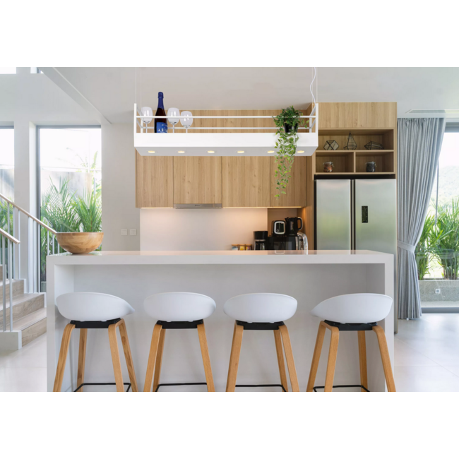 MIRAVELLE - Hanglamp - 6xGU10 - Wit - 21427/06/31