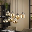 Hanging lamp 4+3L mix gold