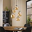 Hanglamp 5L getrapt mix gold