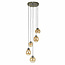 Hanglamp 5L getrapt mix gold