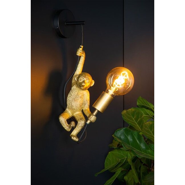 EXTRAVAGANZA CHIMP - Wandlamp - 1xE27 - Zwart - 10202/01/30