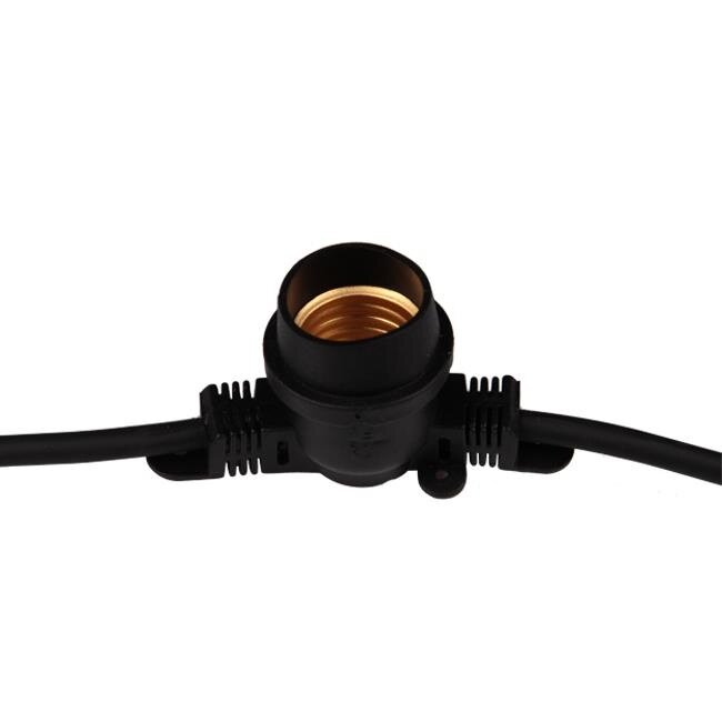 Câble à piquer Girlanda 20m Cordon d'éclairage extérieur IP44 avec culot de lampe 20 x E27