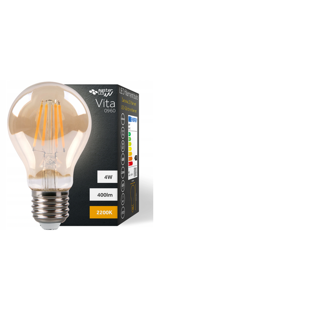 VITA LED filament lamp 4-40W amber