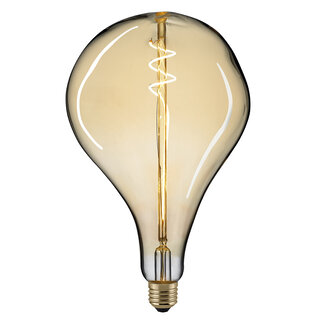 LioLights Lampe à incandescence LED GIANT DROP GOLD E27 5W 2000K DIM
