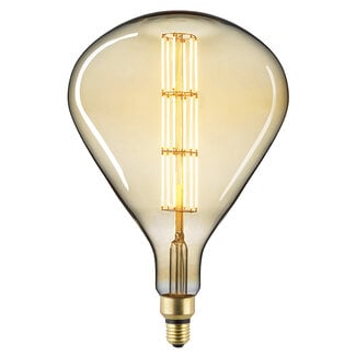 LioLights LED filament lamp GIANT TEAR GOLD E27 8W 2000K DIM