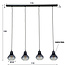 Lampe suspendue 4L verre conique