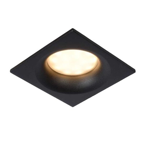 Lucide ZIVA - Inbouwspot Badkamer - 1xGU10 - IP44 - Zwart - 09924/01/30 Lucide ZIVA - Inbouwspot Badkamer - 1xGU10 - IP44 - Zwart - 09924/01/30