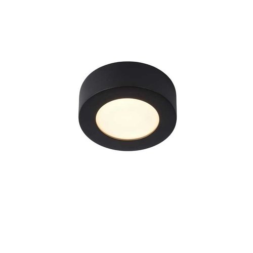 Lucide BRICE-LED - Plafonnière Badkamer - Ø 11,7 cm - LED Dimb. - 1x8W 3000K - IP44 - Zwart - 28116/11/30 Lucide BRICE-LED - Plafonnière Badkamer - Ø 11,7 cm - LED Dimb. - 1x8W 3000K - IP44 - Zwart - 28116/11/30