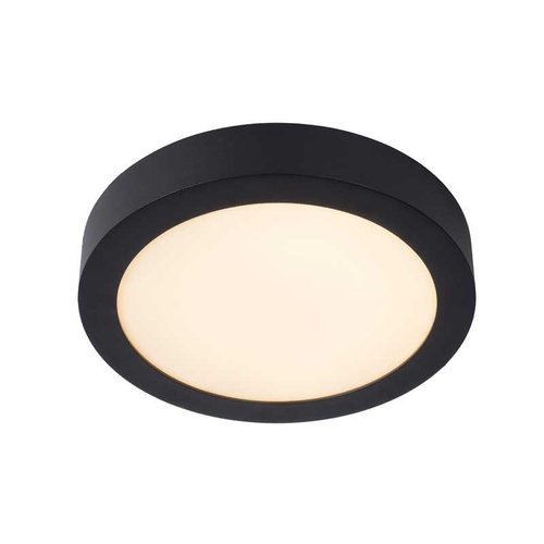Lucide BRICE-LED - Plafonnière Badkamer - Ø 24 cm - LED Dimb. - 1x15W 3000K - IP44 - Zwart - 28116/24/30 Lucide BRICE-LED - Plafonnière Badkamer - Ø 24 cm - LED Dimb. - 1x15W 3000K - IP44 - Zwart - 28116/24/30