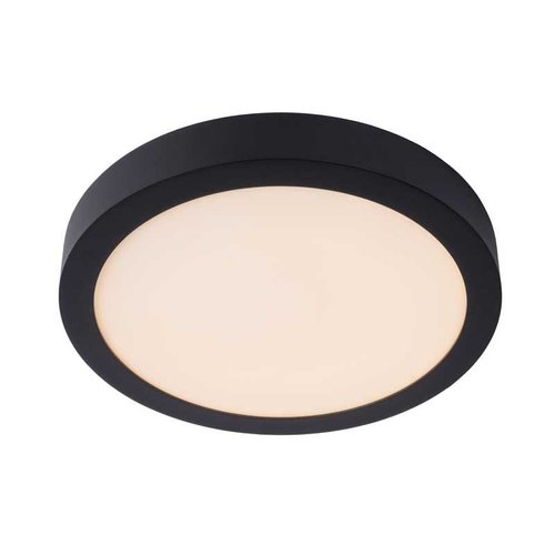 Lucide BRICE-LED - Ceiling light Bathroom - Ø 30 cm - LED Dim. - 1x30W 3000K - IP44 - Black - 28116/30/30 Lucide BRICE-LED - Ceiling light Bathroom - Ø 30 cm - LED Dim. - 1x30W 3000K - IP44 - Black - 28116/30/30