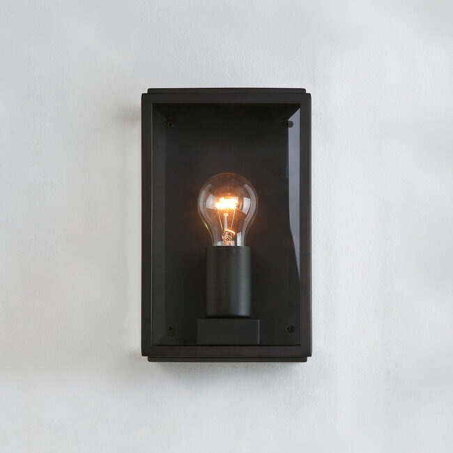 Wall lamp IP44 Homefield Wall 160 Black