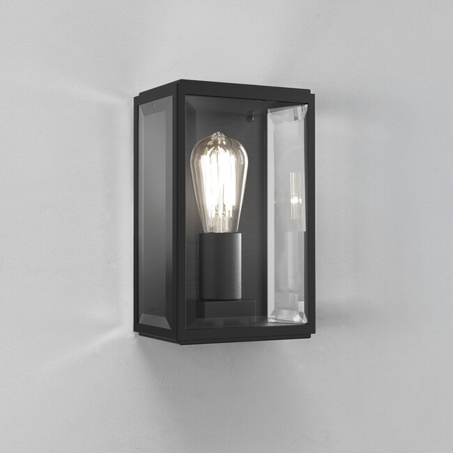 Wall lamp IP44 Homefield Wall 160 Black