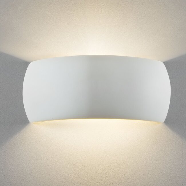 Milo 300 Keramisch wit wandlamp E27