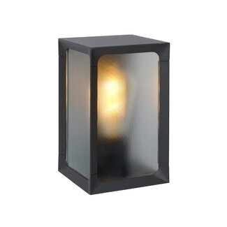 Lucide CAGE - Wandlamp Buiten - LED - 1xE27 - IP44 - Antraciet - 27804/01/29