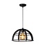 DIKRA - Hanging lamp - Ø 40 cm - 1xE27 - Black - 76464/01/30