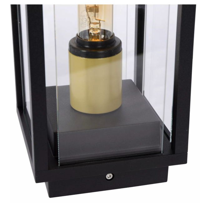 LAURENS - Outdoor pedestal lamp - 1xE27 - IP54 - Black - 27805/50/30