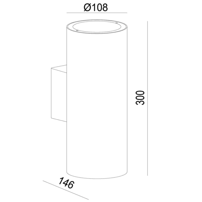 VOLANTIS - Wandspot Buiten - 2xE27 - IP54 - Zwart - 27807/02/30