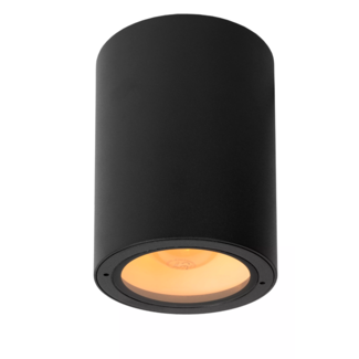 Lucide VOLANTIS - Spot plafond Extérieur - Ø 10,8 cm - 1xE27 - IP54 - Noir - 27107/01/30