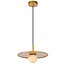 Lucide TOPHER - Hanglamp - Ø 30 cm - 1xG9 - Mat Goud / Messing - 30491/30/02