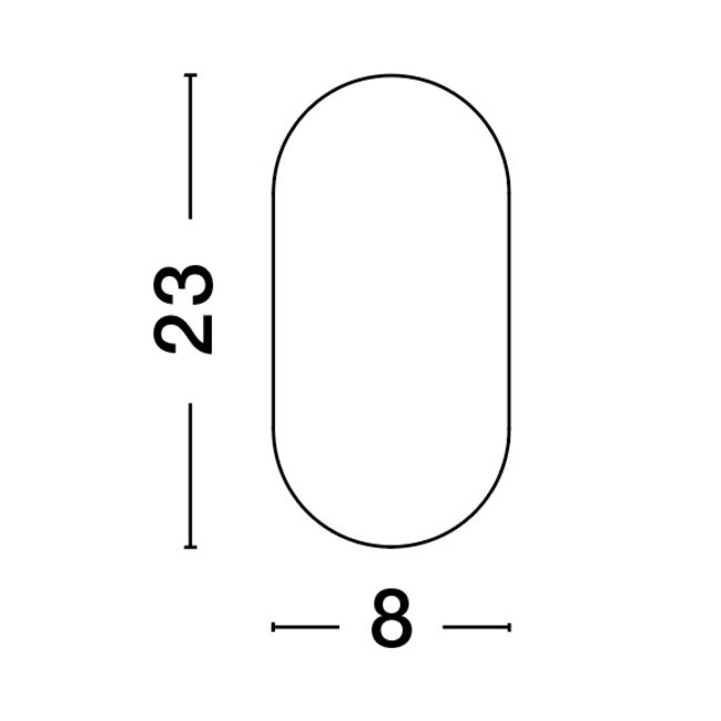 OFIR - applique - LED 10W - IP54 - noir