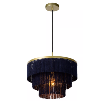 Lucide EXTRAVAGANZA FRILLS - Hanging lamp - Ø 40 cm - 1xE27 - Matt Gold / Brass - 03442/40/02