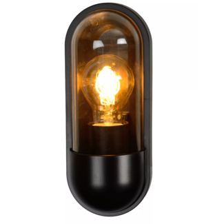 Lucide CAPSULE - Applique Extérieure - 1xE27 - IP54 - Noir - 29897/01/30