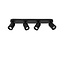 PUNCH - Ceiling spotlight - 4xGU10 - Black - 13958/04/30