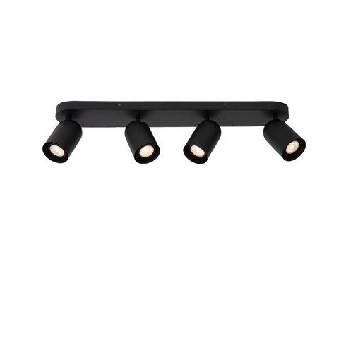 Lucide PUNCH - Plafondspot - 4xGU10 - Zwart - 13958/04/30 Lucide PUNCH - Plafondspot - 4xGU10 - Zwart - 13958/04/30