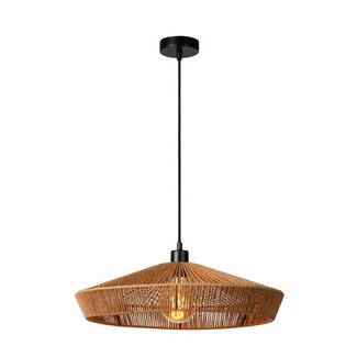 Lucide YUNKAI - Hanging lamp - Ø 50 cm - 1xE27 - Light wood - 10413/50/72