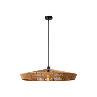 Lucide YUNKAI - Suspension - Ø 70 cm - 1xE27 - Bois clair - 10413/70/72