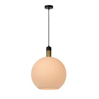 Lucide JULIUS - Pendant lamp - Ø 40 cm - 1xE27 - Opal - 34438/40/61