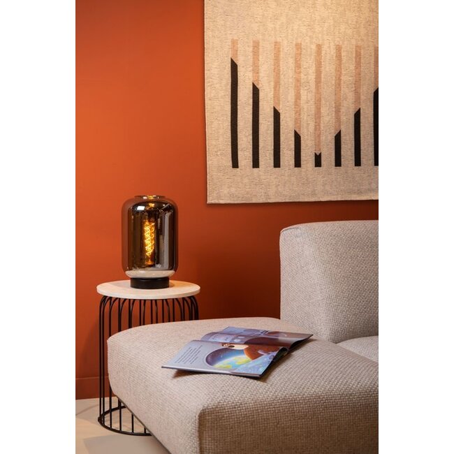 JOANET - Tafellamp - Ø 22 cm - 1xE27 - Fumé - 45594/01/65