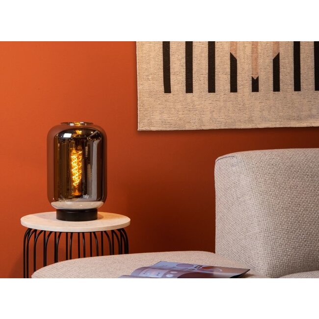 JOANET - Table lamp - Ø 22 cm - 1xE27 - Fumé - 45594/01/65