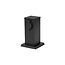 ONTARIO | Outdoor socket column | Double | IP44 | Black | 20cm