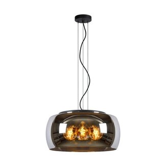 Lucide OLIVIA - Suspension - Ø 50 cm - 3xE27 - Fumé - 45401/50/65