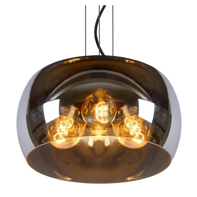 OLIVIA - Suspension - Ø 40 cm - 3xE27 - Fumé - 45401/40/65