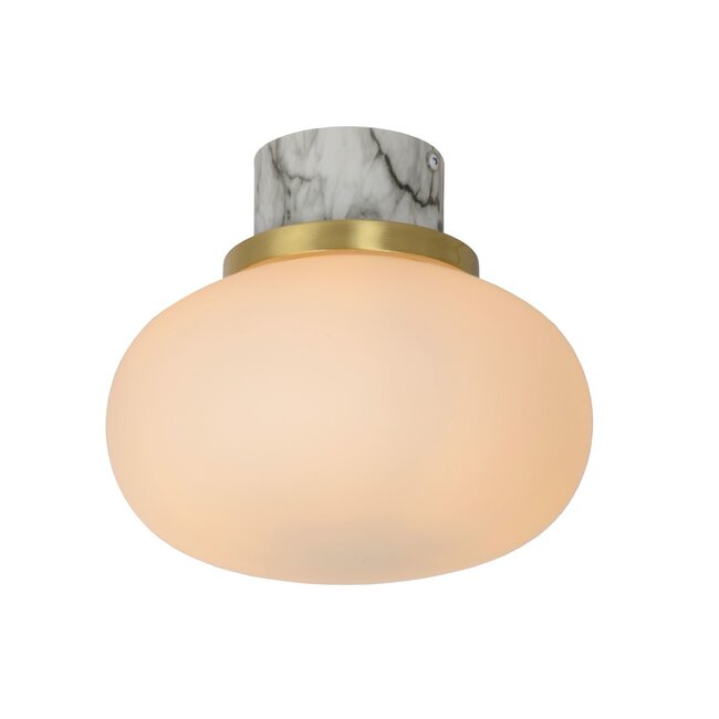 LORENA - Bathroom ceiling light - Ø 23 cm - 1xE27 - IP44 - Opal - 03140/23/61