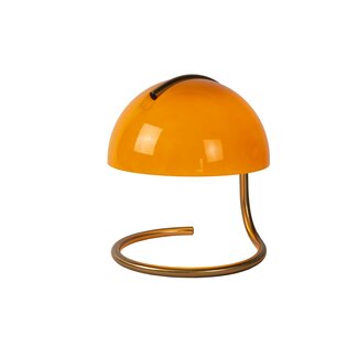 Lucide CATO - Lampe à poser - Ø 23,5 cm - 1xE27 - Orange - 46516/01/53