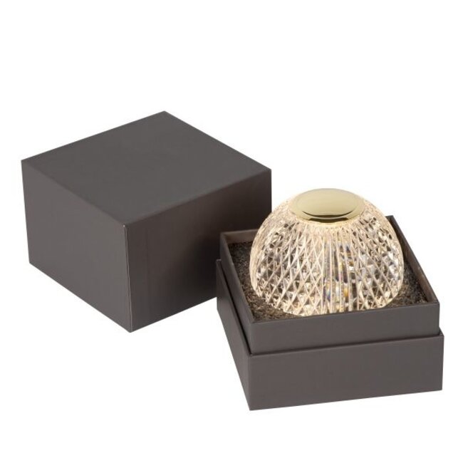 CINTRA - Tafellamp - Ø 9 cm - LED Dimb. - 1x1,5W 3000K - 3 StepDim - Transparant - 13599/09/60