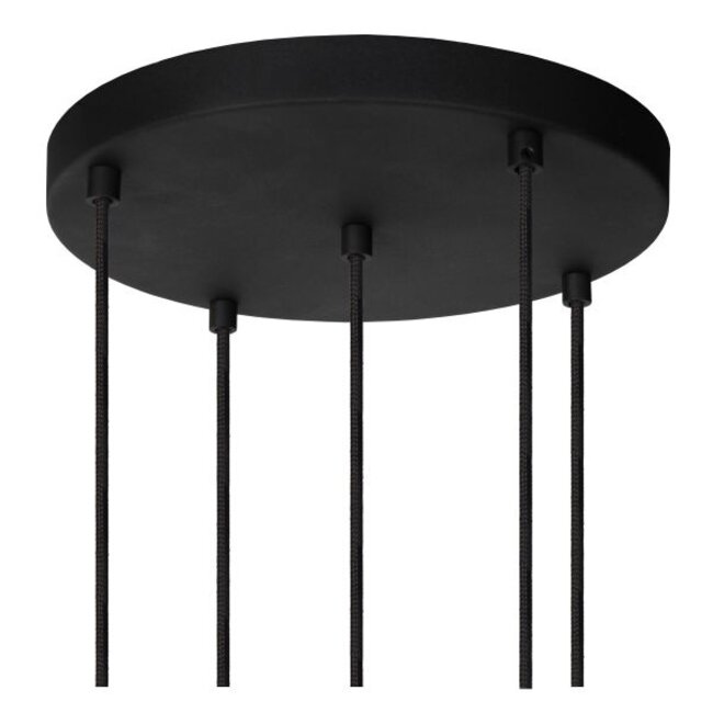 MARIUS - Hanging lamp - Ø 55 cm - 5xE27 - Black - 45402/15/30