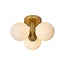 TRUDY - Ceiling light Bathroom - Ø 28 cm - 3xG9 - IP44 - Matt Gold / Brass - 74116/03/02