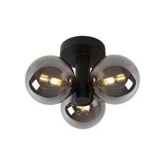 Lucide TRUDY - Bathroom Ceiling Light - Ø 28 cm - 3xG9 - IP44 - Black - 74116/03/30