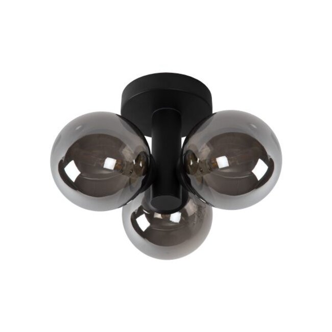 TRUDY - Plafonnier de salle de bain - Ø 28 cm - 3 x G9 - IP44 - Noir - 74116/03/30