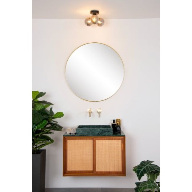 TRUDY - Plafonnier de salle de bain - Ø 28 cm - 3 x G9 - IP44 - Noir - 74116/03/30