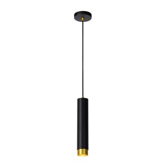 Lucide FLORIS - Hanging lamp - Ø 5.9 cm - 1xGU10 - Black - 35413/01/30