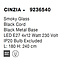 Hanglamp CINZIA zwart Gerookt glas 9236540