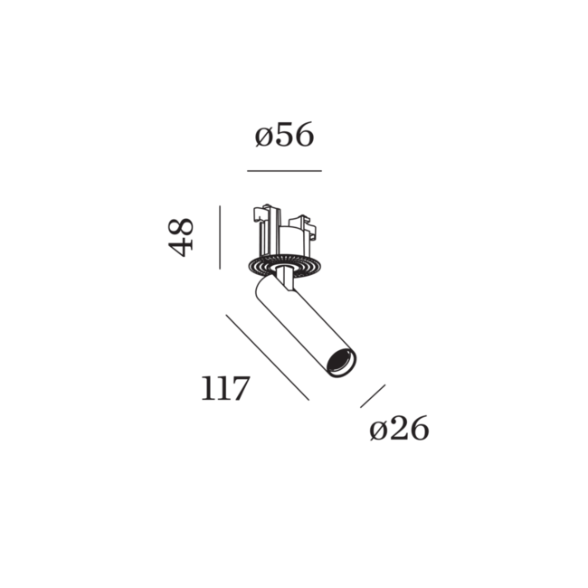 LED recessed spot MATCH TRIMLESS 1.0