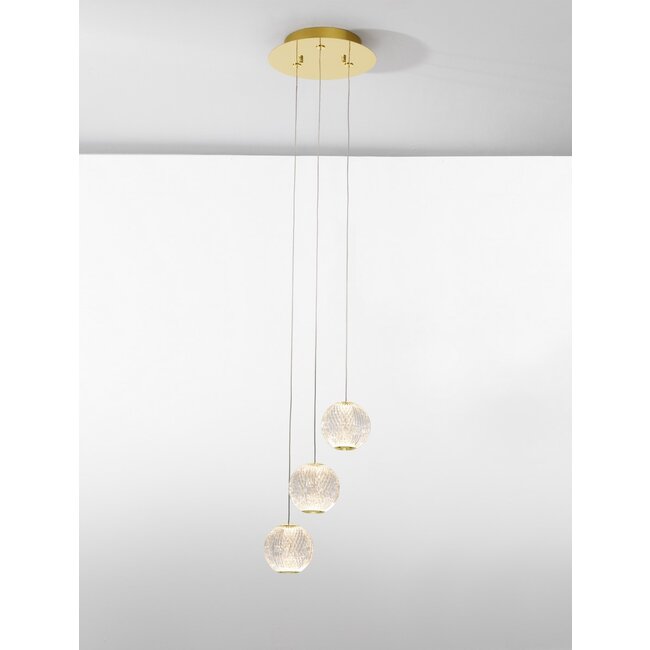 BRILLANTE - hanging lamp - Ø 22 x 120 cm - 15W LED DIM